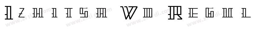 Izhitsa Wd Regular字体转换